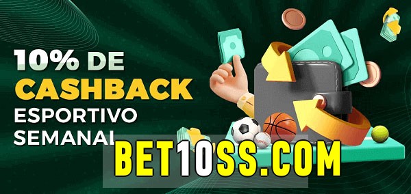 10% de bônus de cashback na bet10 